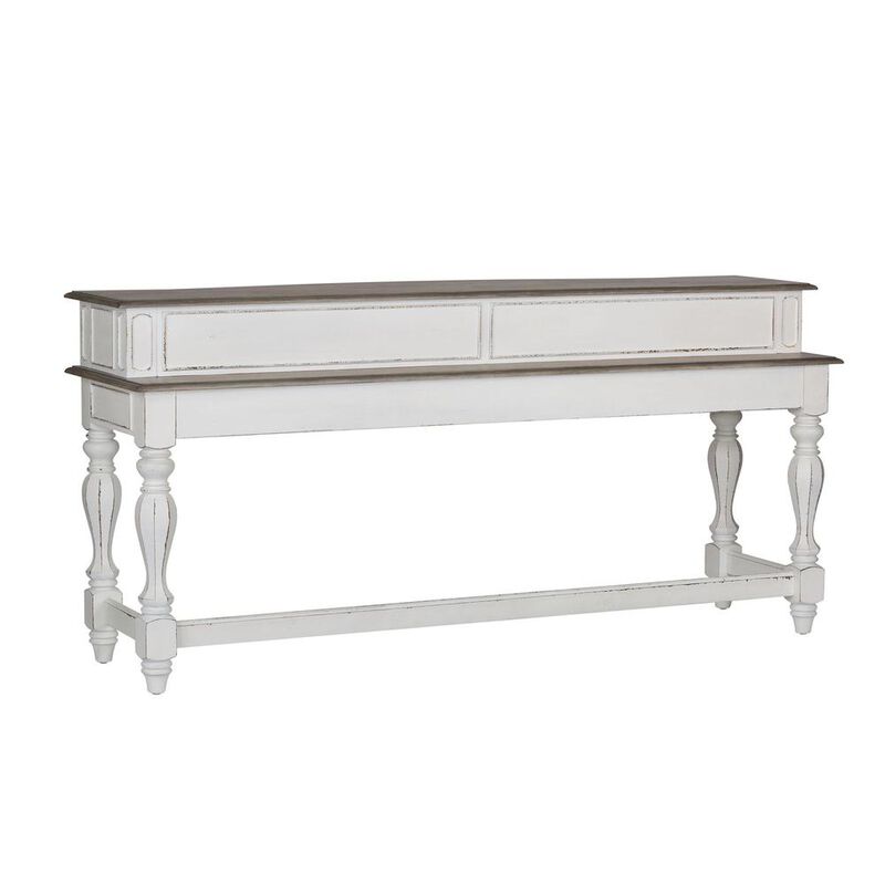 Liberty Furniture Magnolia Manor Console Bar Table in Antique White image number 0
