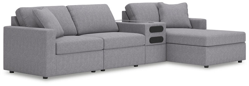 4-Piece Sectional with Chaise