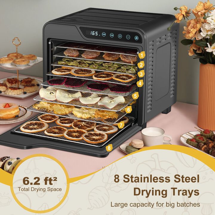 Envelor 8-Tray 625W Stainless Steel Jerky Dehydrator