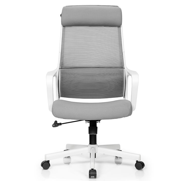 Costway Adjustable Mesh Office Task Chair Heating Lumbar Support Headrest Black