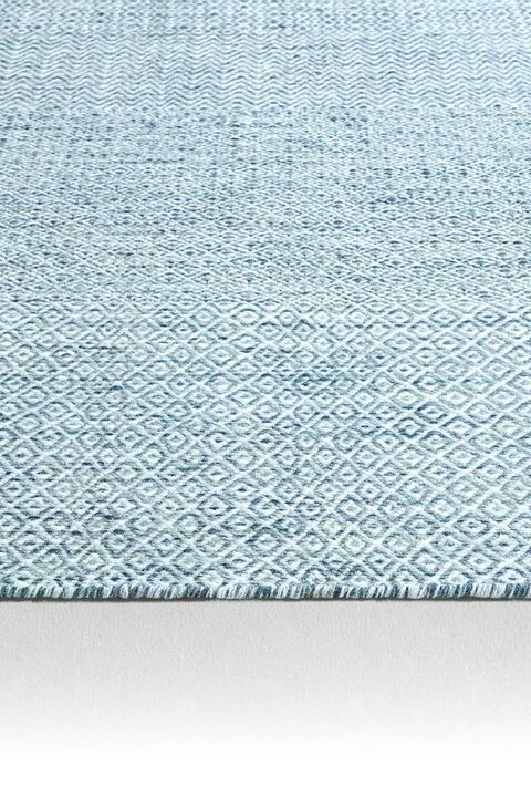 Poise Glace Blue Mirage 2'6" x 10' Runner Rug