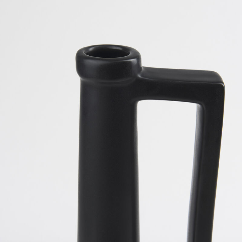 Burton Matte Black Jug Vase