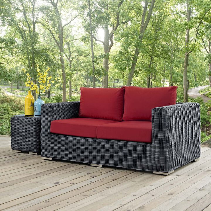 Modway - Summon Outdoor Patio Sunbrella&reg; Loveseat