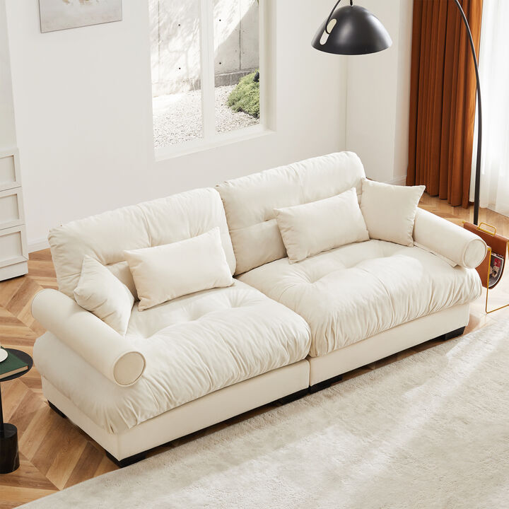 Plizer Large Size Modern Loveseat