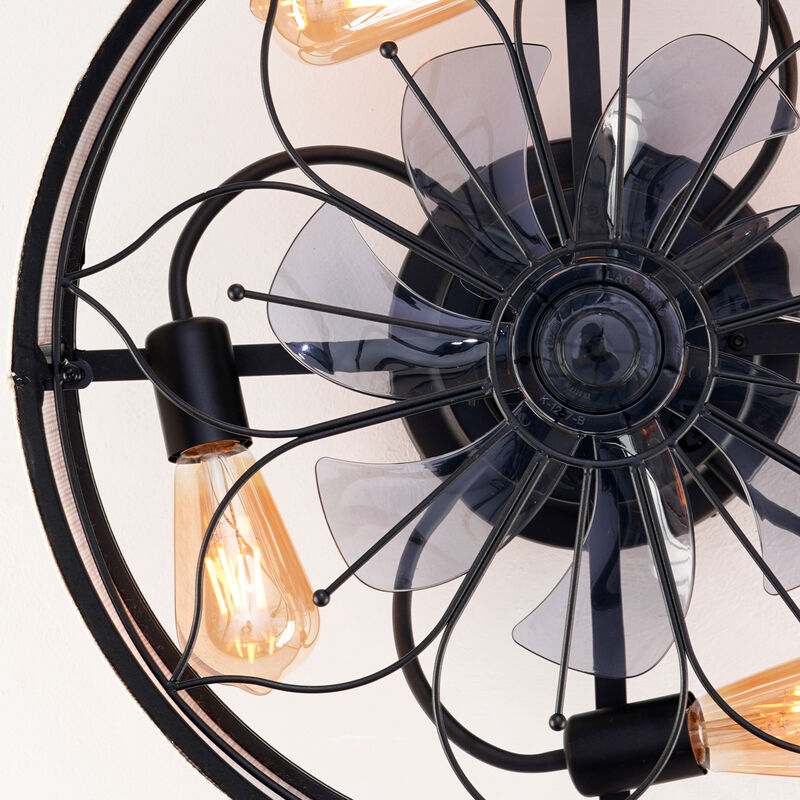 ELEMENT ACE 20 Inch Lotus Design Fabric Bladeless Ceiling Fan With Remote Control Reversible Rotation 6 Speed Settings Quiet Operation Ideal For Living Room Bedroom Kitchen Dining Room Hallway image number 3