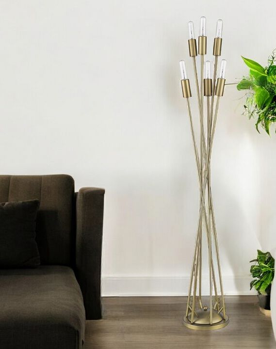 Hivvago 60" Six Light Torchiere Floor Lamp