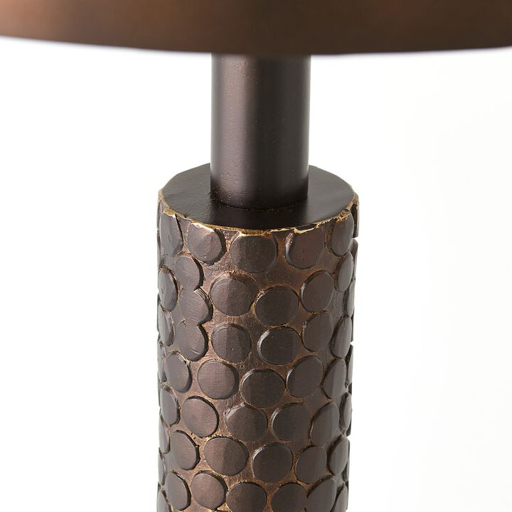 Hammered Martini Table- Bronze