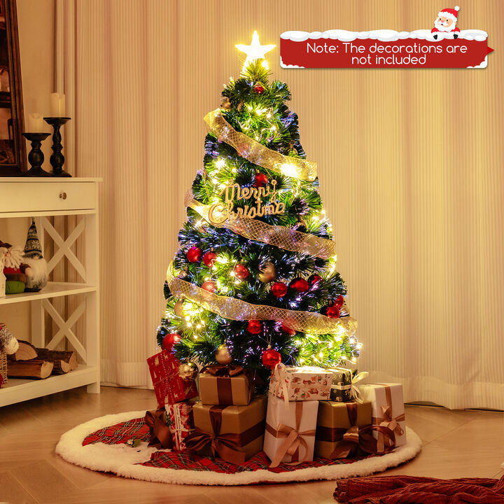 Pre-Lit Artificial Xmas Tree with Top Star and Branch Tips
