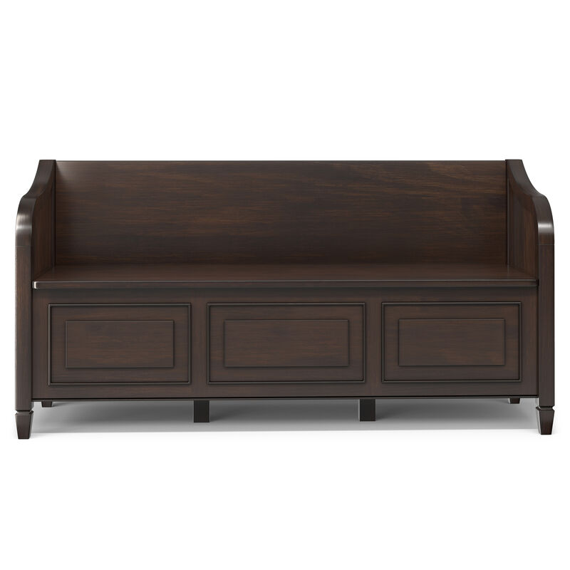 Simpli Home Connaught Wide Entryway Storage Bench image number 2