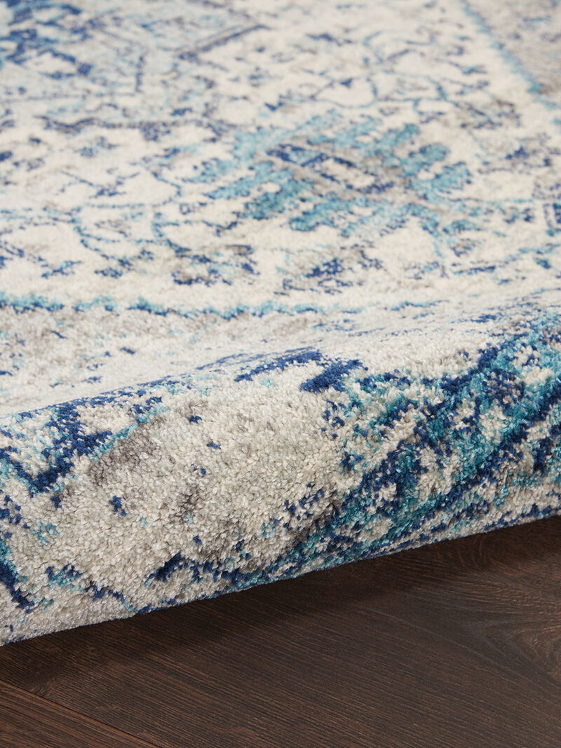 Tranquil TRA06 Ivory/Light Blue 5'3" x 7'3" Rug image number 4