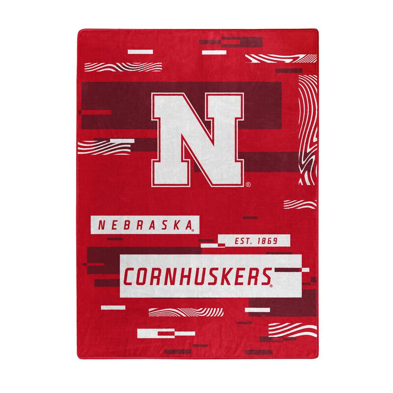 NEBRASKA OFFIcIAL NcAA Digitize Raschel Throw Blanket 60 x 80(D0102H94gYW)