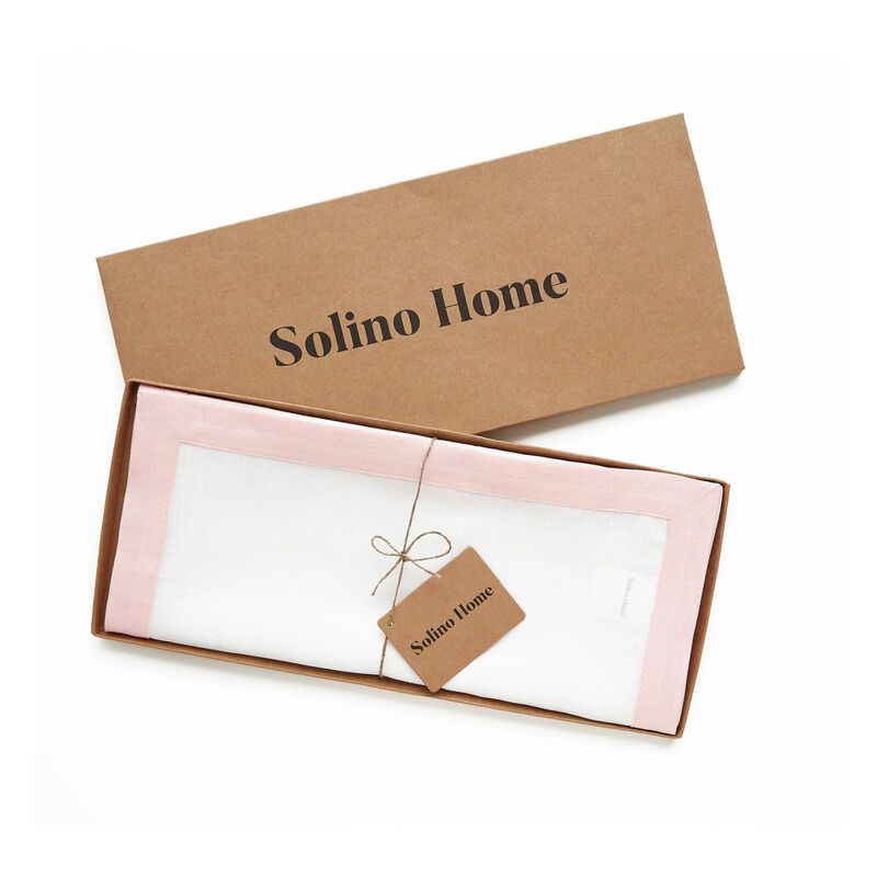 Solino Home Classic 100% Linen Table Runner &ndash; Handcrafted, Machine Washable, Perfect for Holiday and Everyday Dining