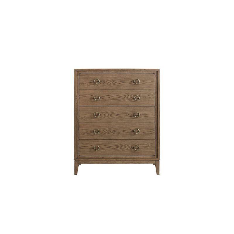 Aurora 5 Drawer Chest - Latte
