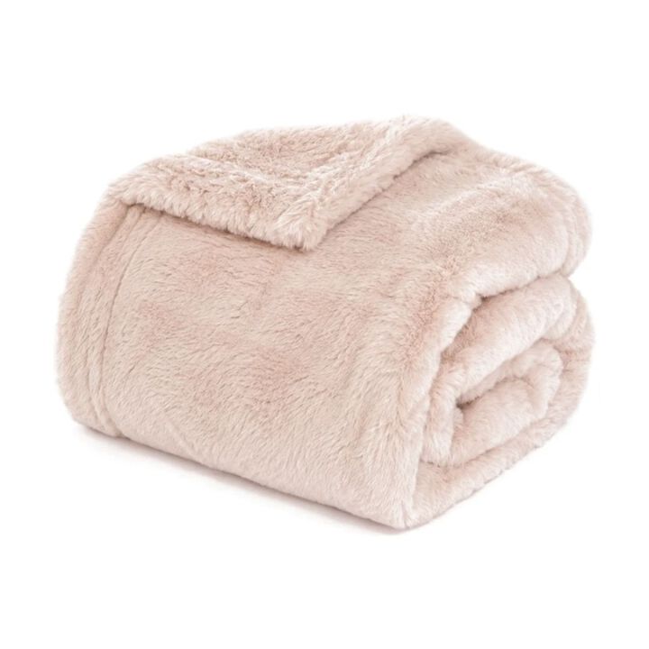 Hermosa Large Faux Fur Throw Blanket