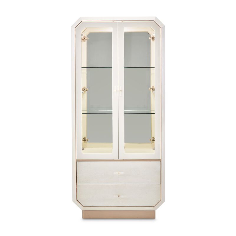 Michael Amini La Rachelle Display Cabinet - Champagne