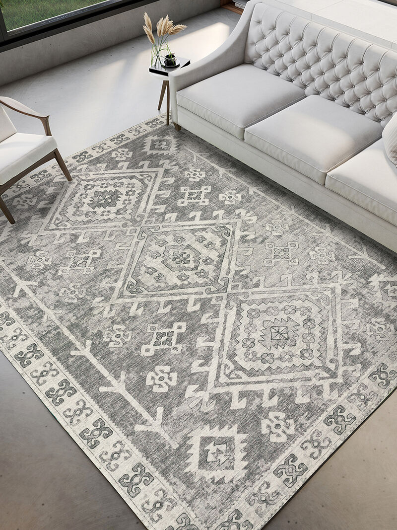 Brisbane BR2 Silver 3' x 5' Rug