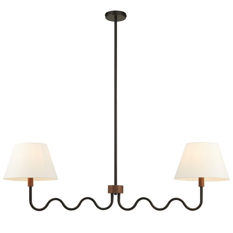 Sunlit Squiggle 2-Arm Pendant Light image number 7