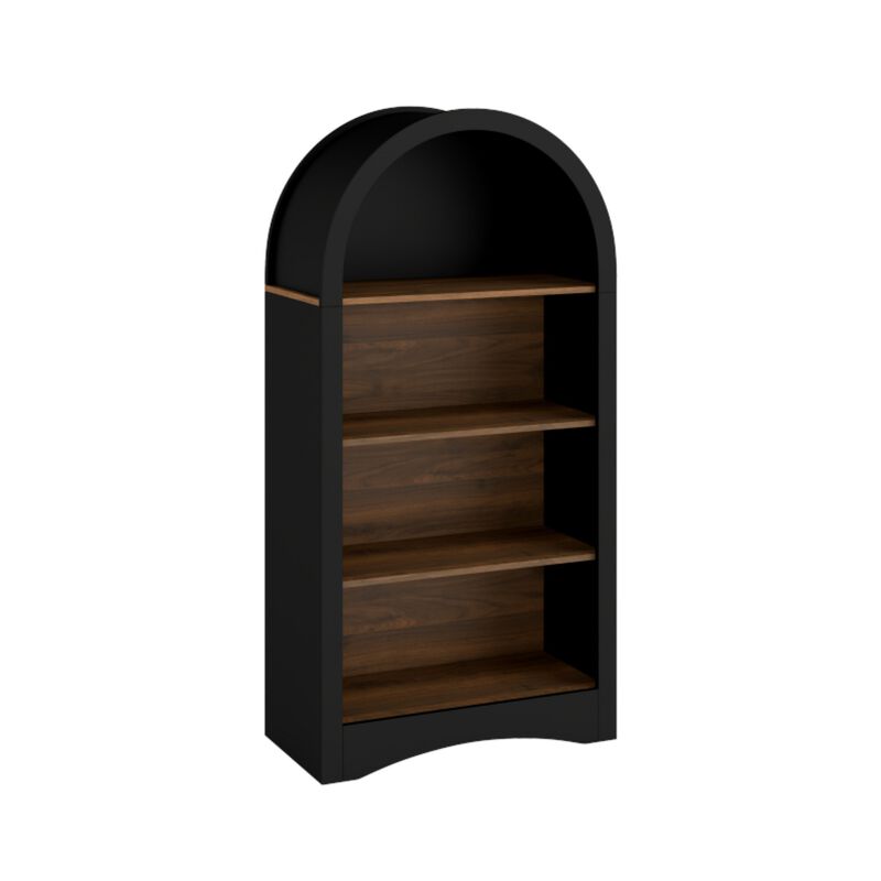 Jigfat Low‑Profile Arched Top 4‑Tier Open Bookcase image number 7