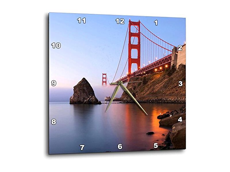 California San Francisco Golden Gate Wall Clock 10 Inch Home Decor image number 0