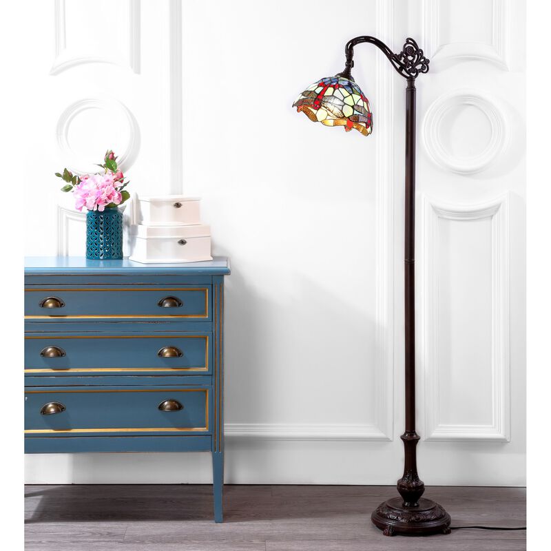 Dragonfly Arched LED Floor Lamp