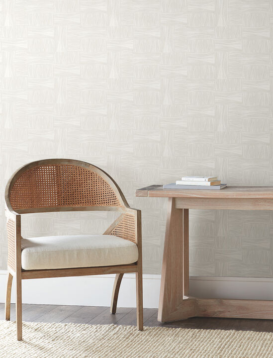 Wicker Dot Ivory Wallpaper