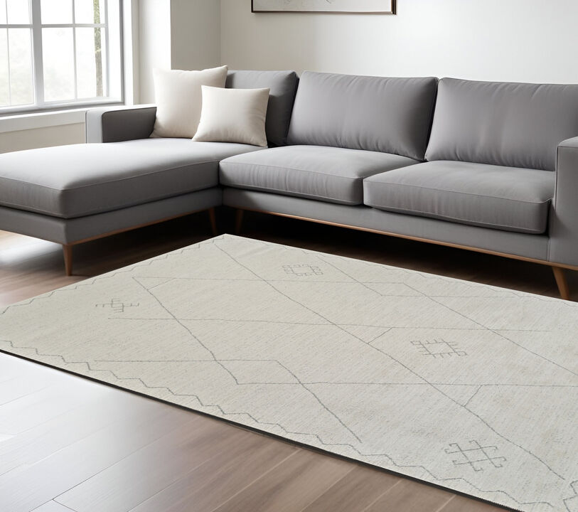 HomeRoots Abstract Non Skid Area Rug