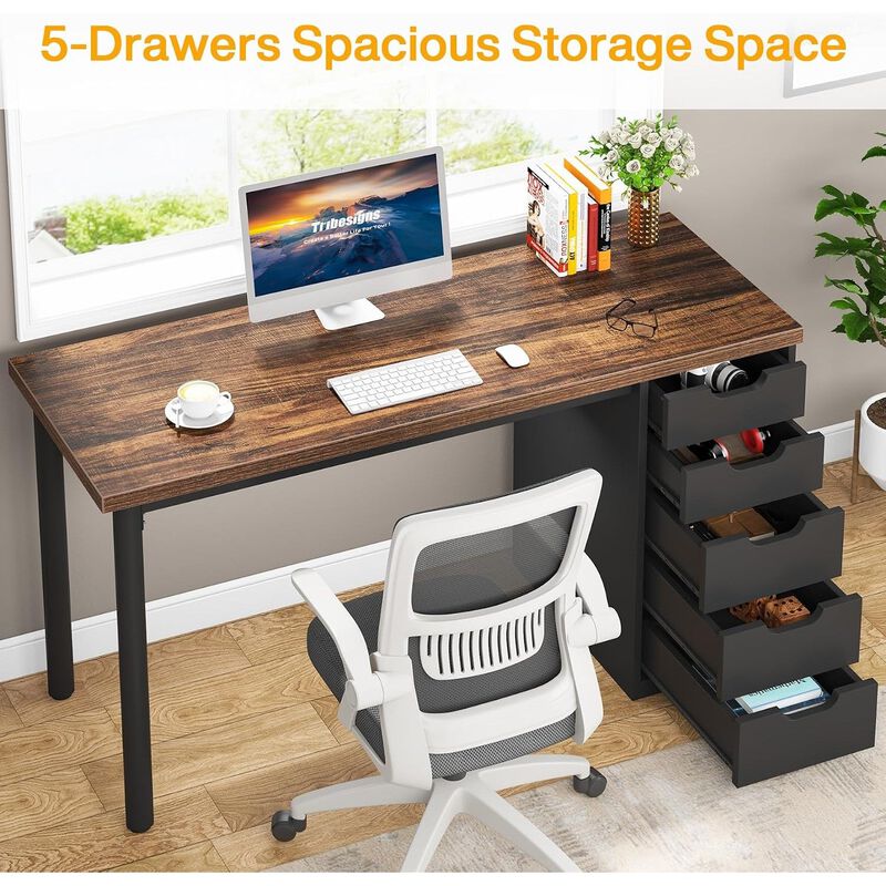 53" Reversible L Shaped Desk image number 3