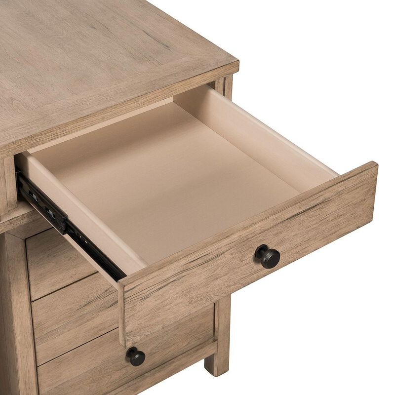 Liberty Furniture Executive Desk with Keyboard Tray Locking File Drawers Home Office Storage image number 8