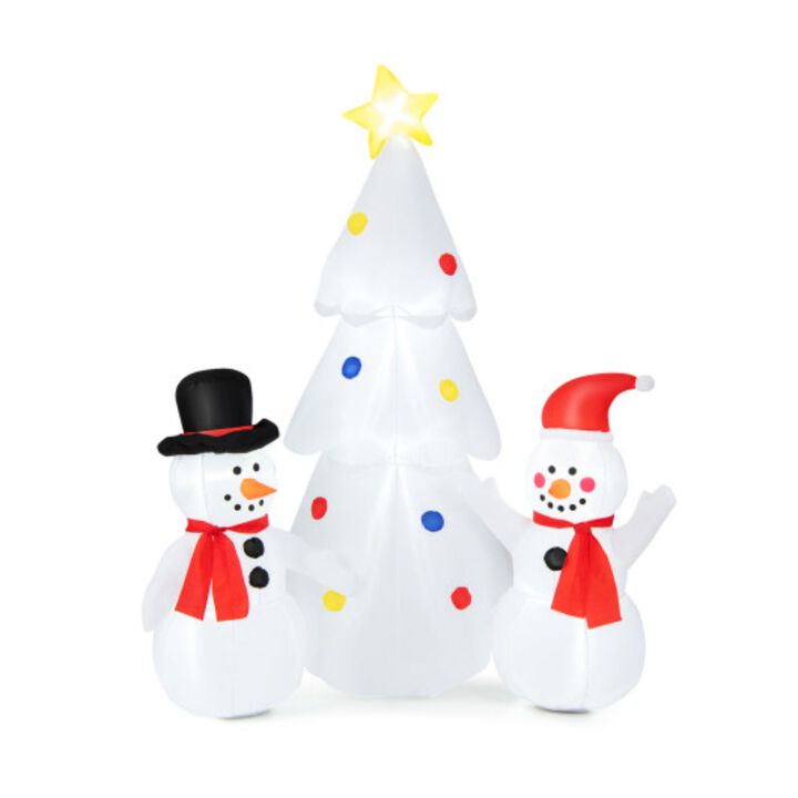 6 Feet Inflatable Christmas Tree with Snowman