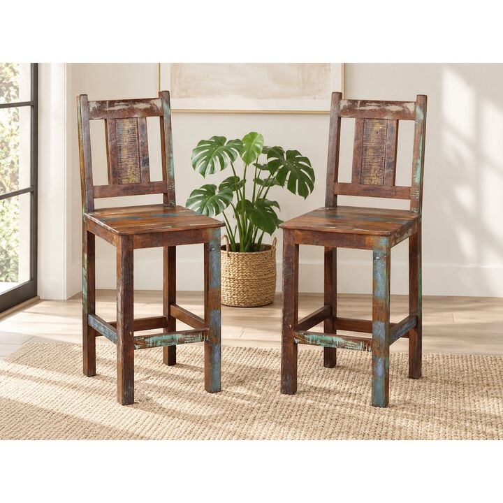 Alex Hamilton Trinidad Bar Height Chair Set of 2