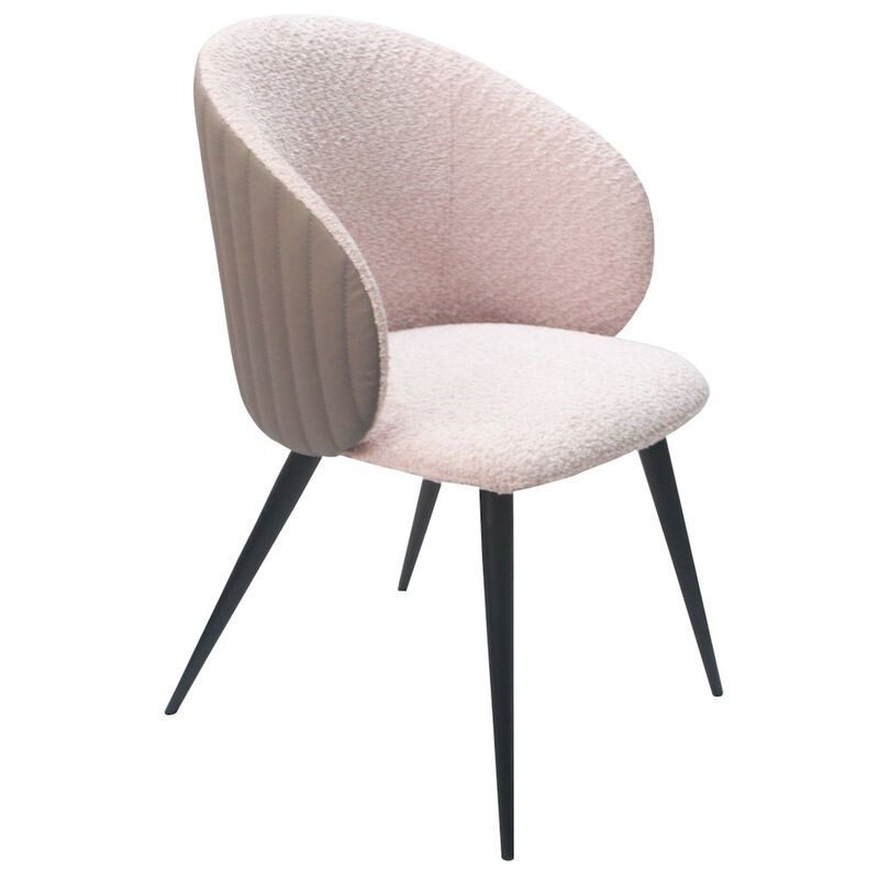 Modrest Marnie - Contemporary Gray + Cream Dining Chair