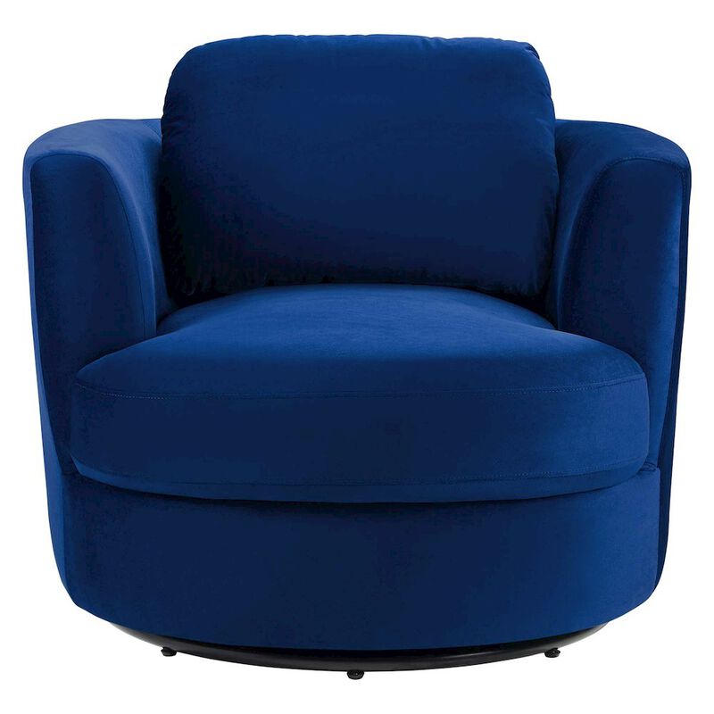 Pirouette Performance Velvet Swivel Armchair image number 3