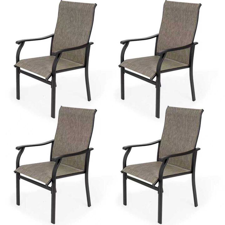 Sour Citrus Outdoor Patio Dining Chairs-Set of 4