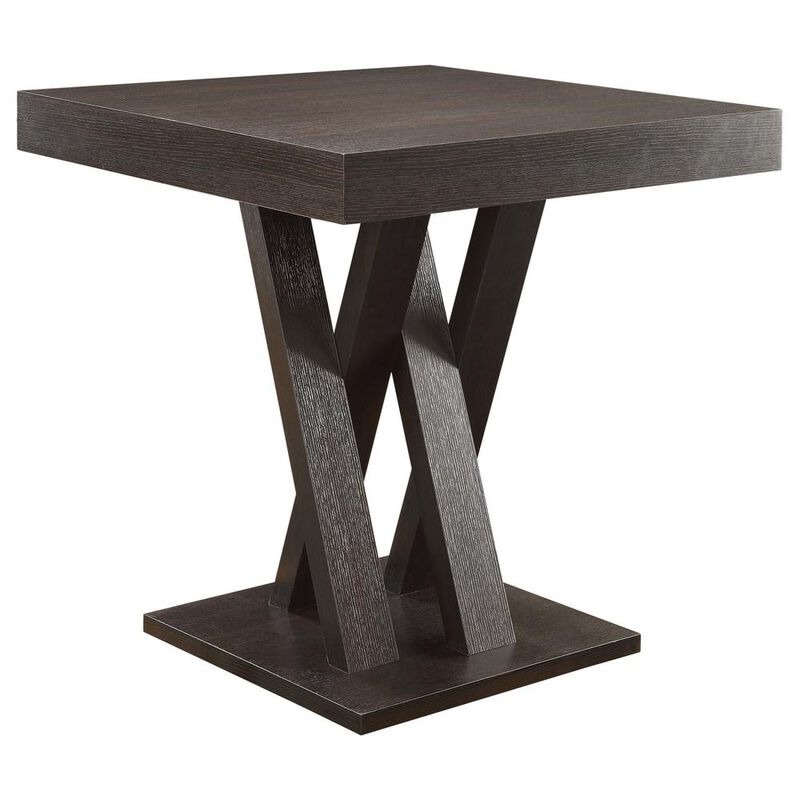 Coaster Freda Square Counter Height Table Cappuccino