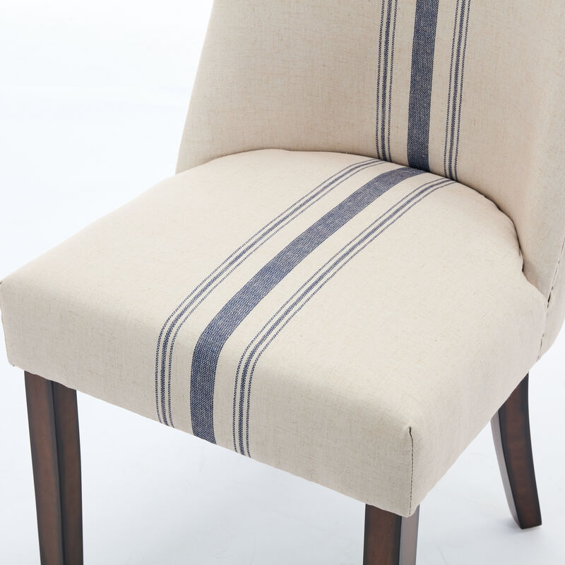 Merax Contemporary Fabric Dining Chairs 2 Pieces