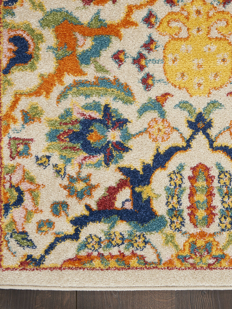 Allur ALR03 Ivory/Multicolor 2'3" x 10' Rug