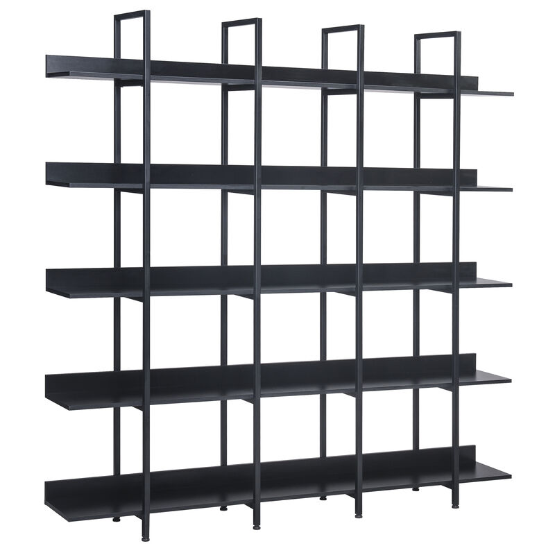 Merax Industrial  5 Tier Bookcase Open Bookshelf