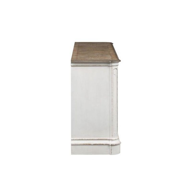 Liberty Furniture Magnolia Manor TV Console in Antique White image number 2