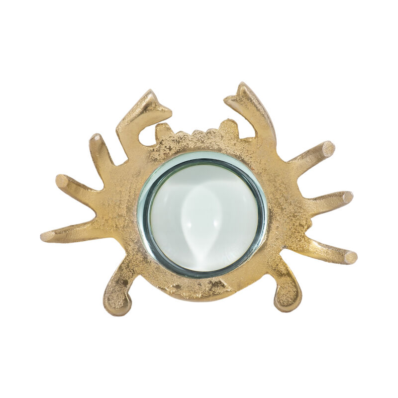 7" Crab Magnifying Glass, Gold image number 5