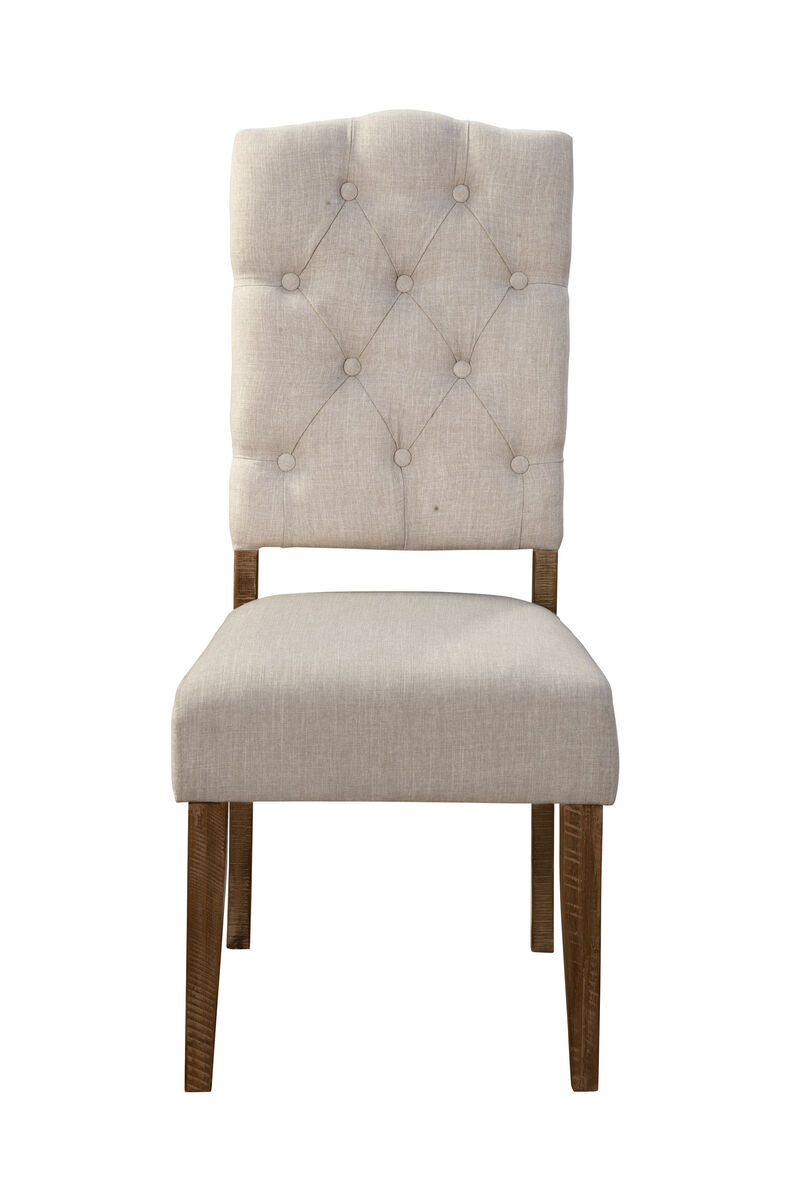 Newberry Set of 2 Side Chairs, Medium Brown