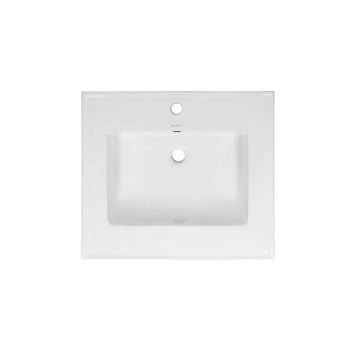 Voltaire 25 Vanity Top Sink with Single Faucet Hole