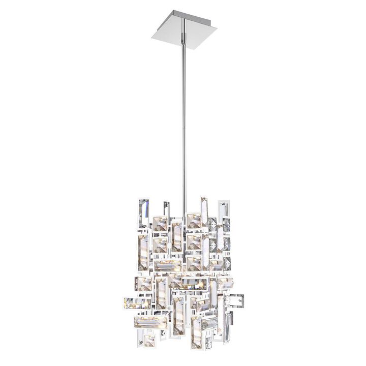 CWI Lighting Arley 1 Light Mini Chandelier With Chrome Finish