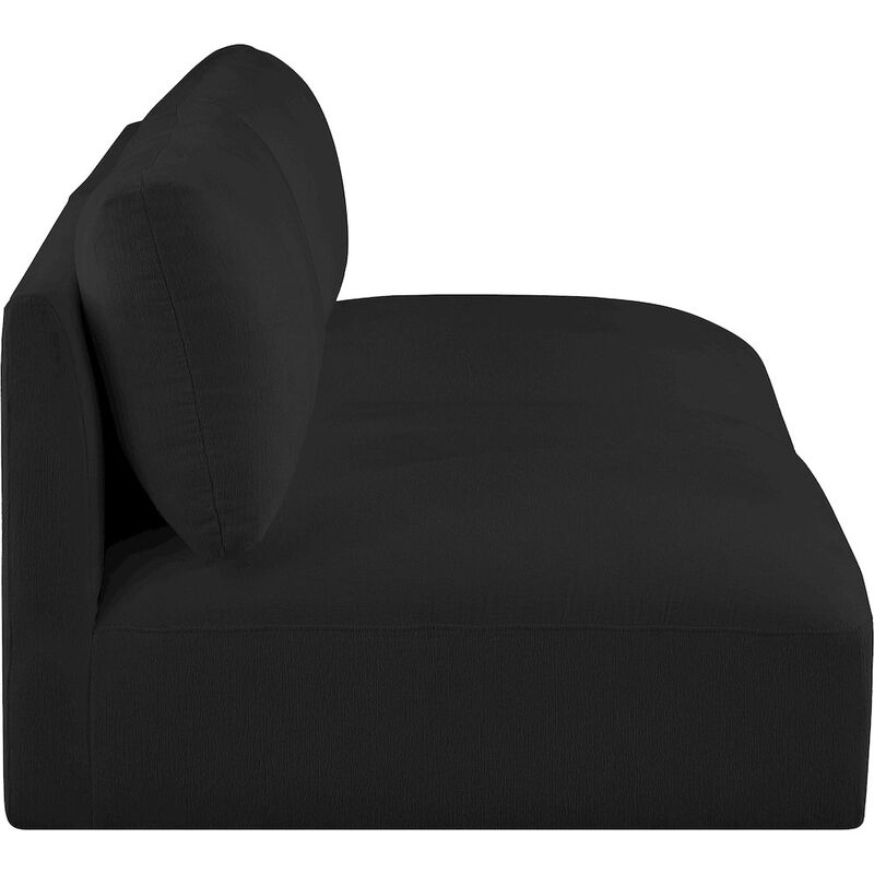 Meridian Furniture Ease Black Polyester Fabric Modular Sofa