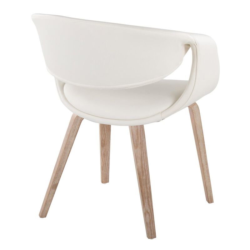 LumiSource Curvo Upholstered Chair - Set of 2