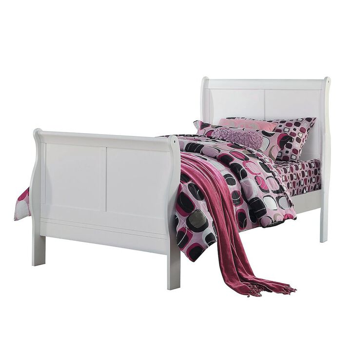 Wooden Twin Sleigh Bed