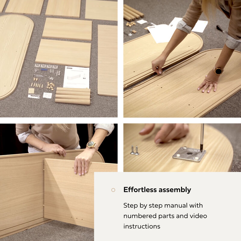 SLIDDO 71 TV Stand with storage.