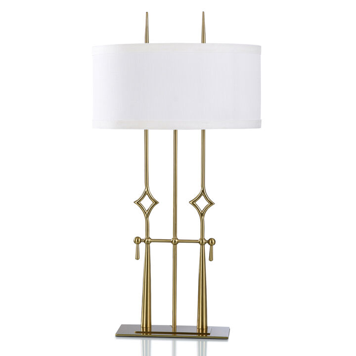 Polished Brass Metal Lamp V