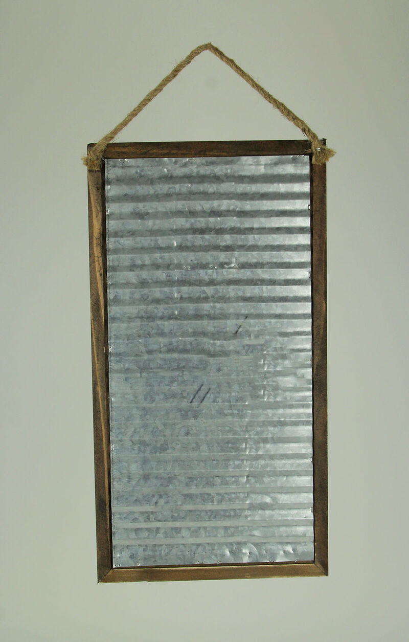 Wood Framed Rustic Metal Seasons Greetings Wall Hanging image number 2