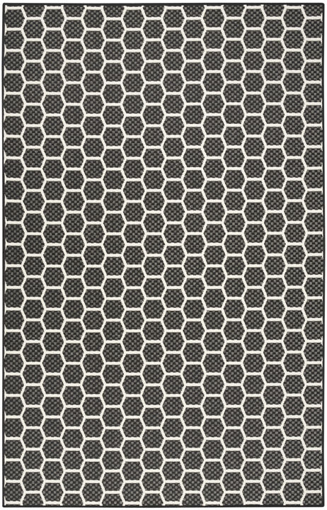 HomeRoots Geometric Indoor Outdoor Area Rug