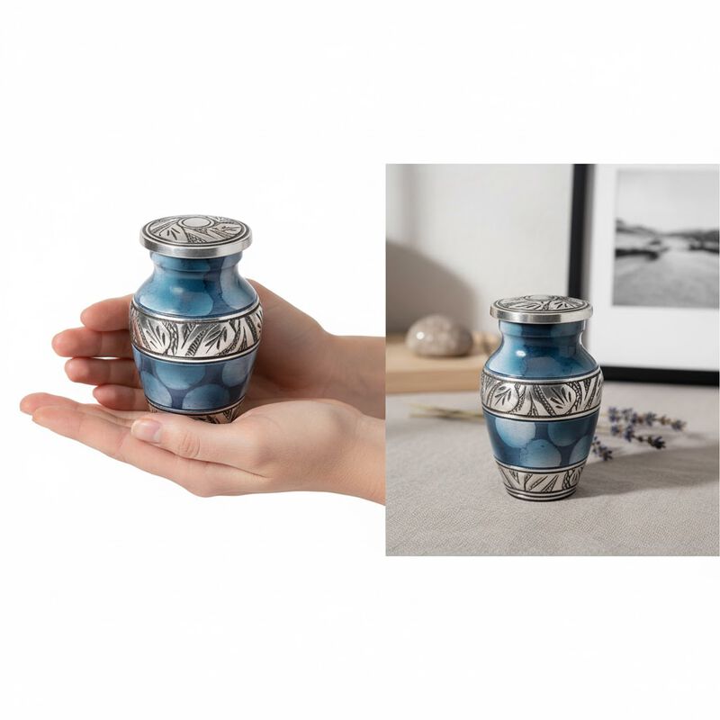 Urn Token with Blue shade image number 3